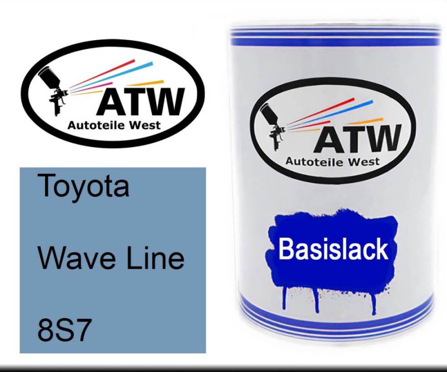 Toyota, Wave Line, 8S7: 500ml Lackdose, von ATW Autoteile West.